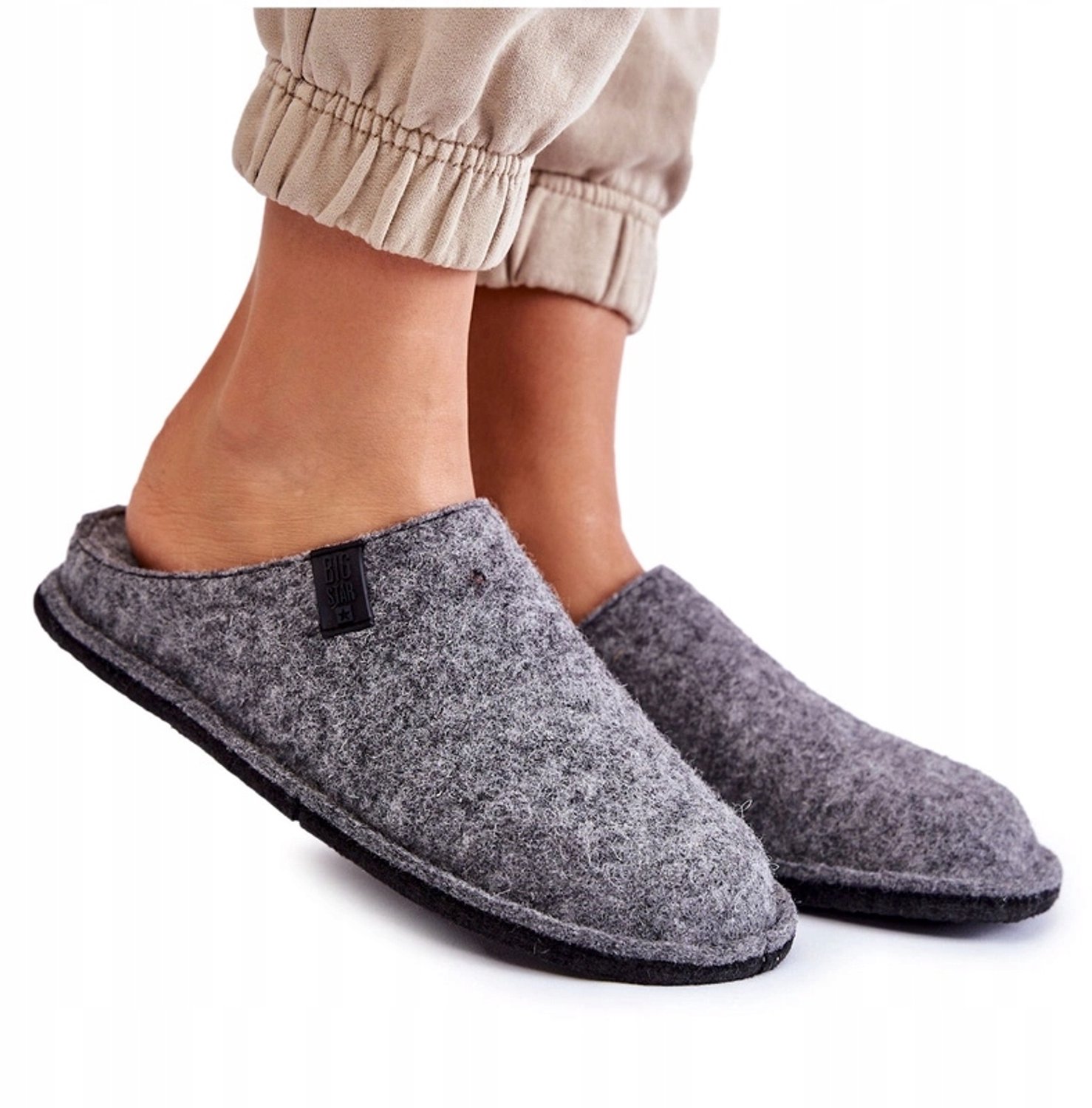 Big Star Dames Pantoffels KK276014 Grijs - Maat 36