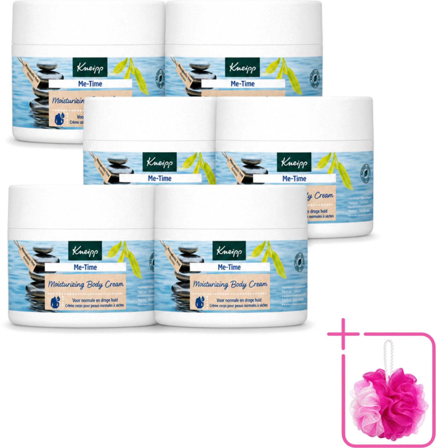 6 x Kneipp - Body crème - Me‑Time - Patchouli & Sandelhout - 200 ml - Bulkverpakking - Kneipp Bodycrème Me-Time - Douchemop - Rust