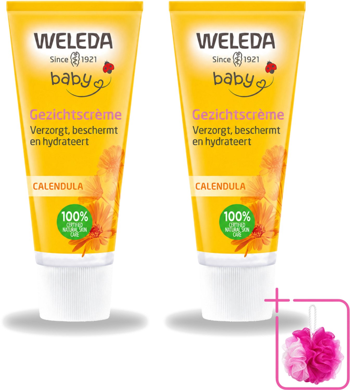 2 x WELEDA - Gezichtscrème - Baby & Kind Calendula - 50 ml - Bulkverpakking - Babyhuid verzorging - Gezichtscrème baby