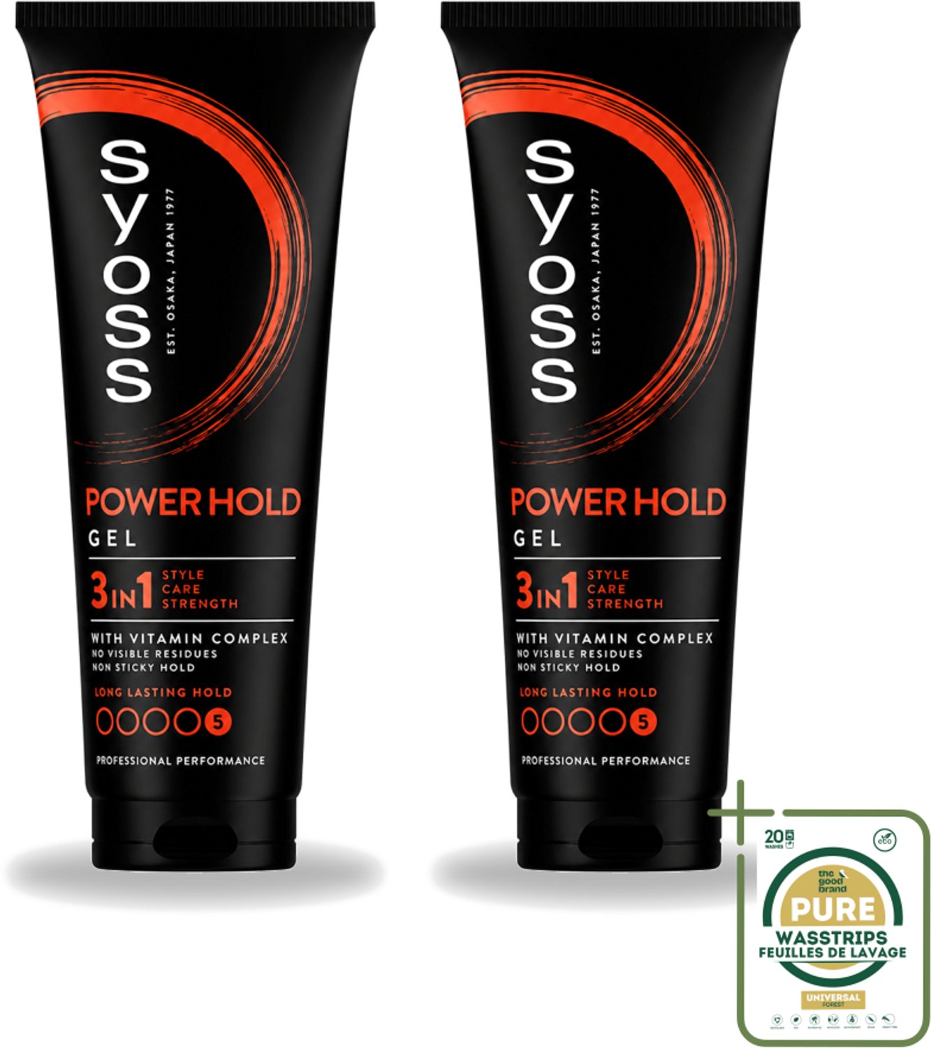 2 x Syoss - Power Hold - Haargel - Extra Sterke Fixatie - 250 ml - Haargel - Haar Fixatie - Styling Gel - Haar Verzorging - Haar Herstel