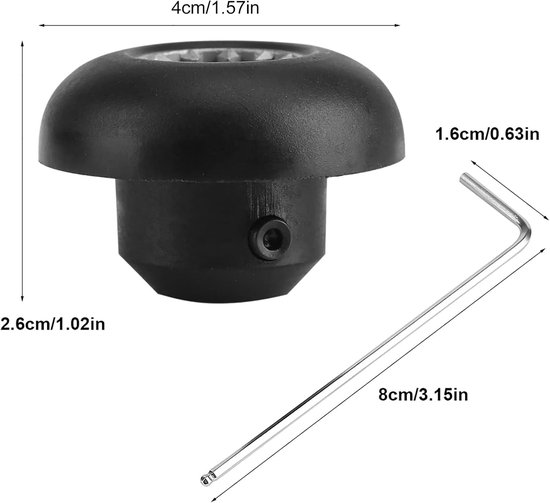 Stecksockel Kit voor Blender - Vervangende Onderdelen en Gereedschap met Inbusschlüssel voor Optimale Prestaties — afbeelding 4