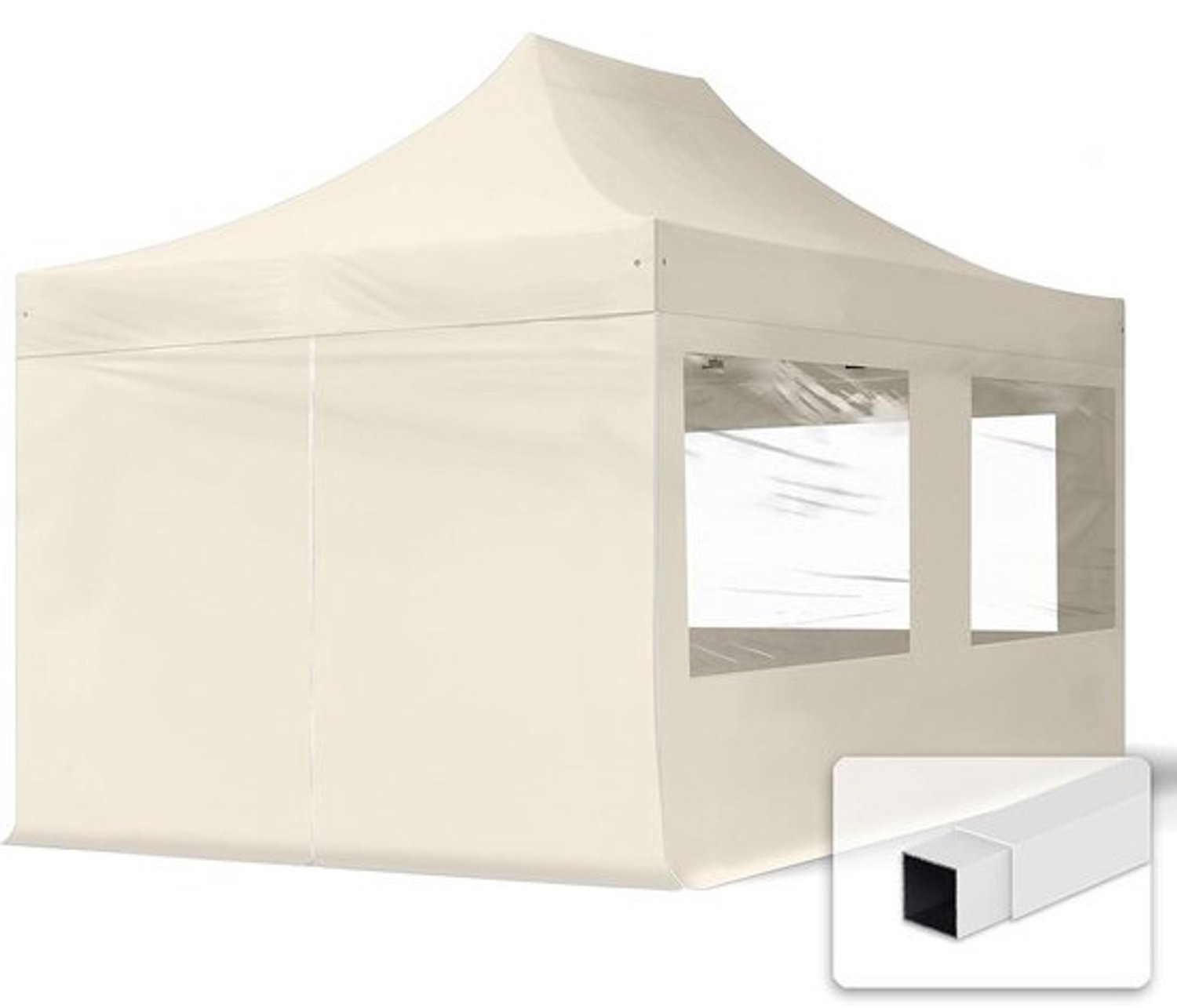 Pop-upfeesttent 3x4.5m - Met 4 zijwanden - Paviljoen voor de tuin en snel opzetbaar