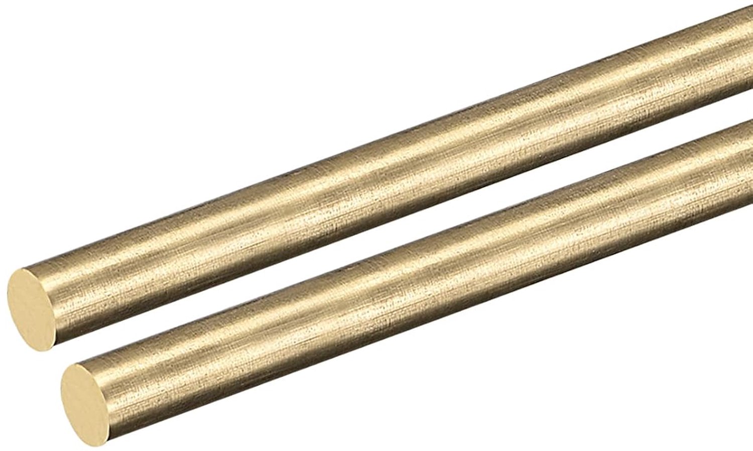 DMiotech 2 pieces 6 mm x 400 mm solid brass round rod swivel rod for crafts - ShopVlot