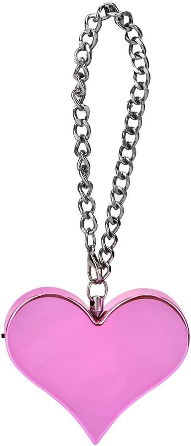 130DB Security Audible Personal Alarm, Heart Shape Alarm Keychain Emergency Self Defense Siren for - ShopVlot