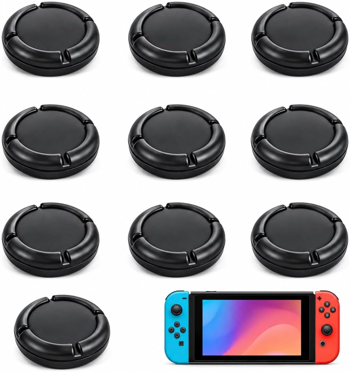 10pcs Joysticks for Switch Joycon Controller, Thumbsticks Protection for Switch/Lite Silicone Protective Accessories - ShopVlot