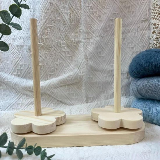 Haak Houder Houten Roterende Winder — afbeelding 4