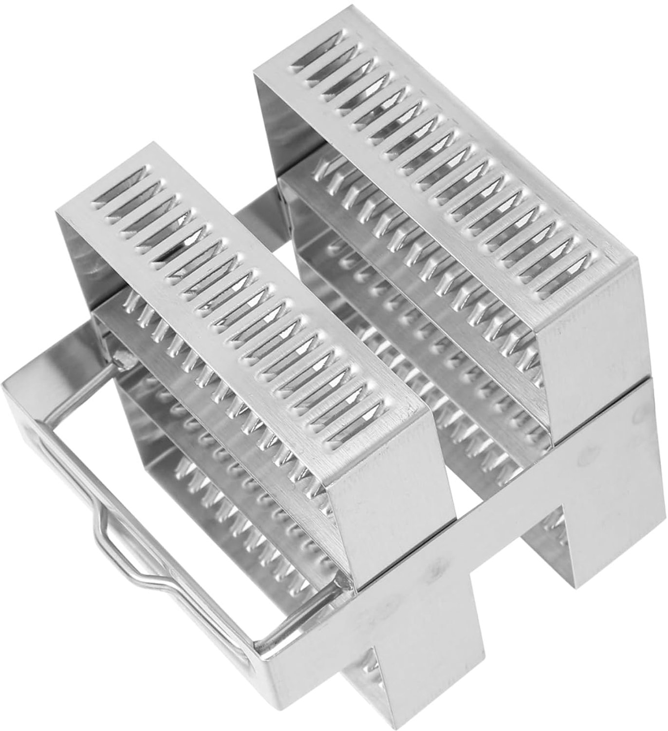 Rvs Microscoop Slide Houder Multifunctionele Verfstand Voor Laboratoriumgebruik Ruimtebesparende Laboratoriumaccessoires Voor Efficiënte Experimenten Duurzaam Gebruiksvriendelijk