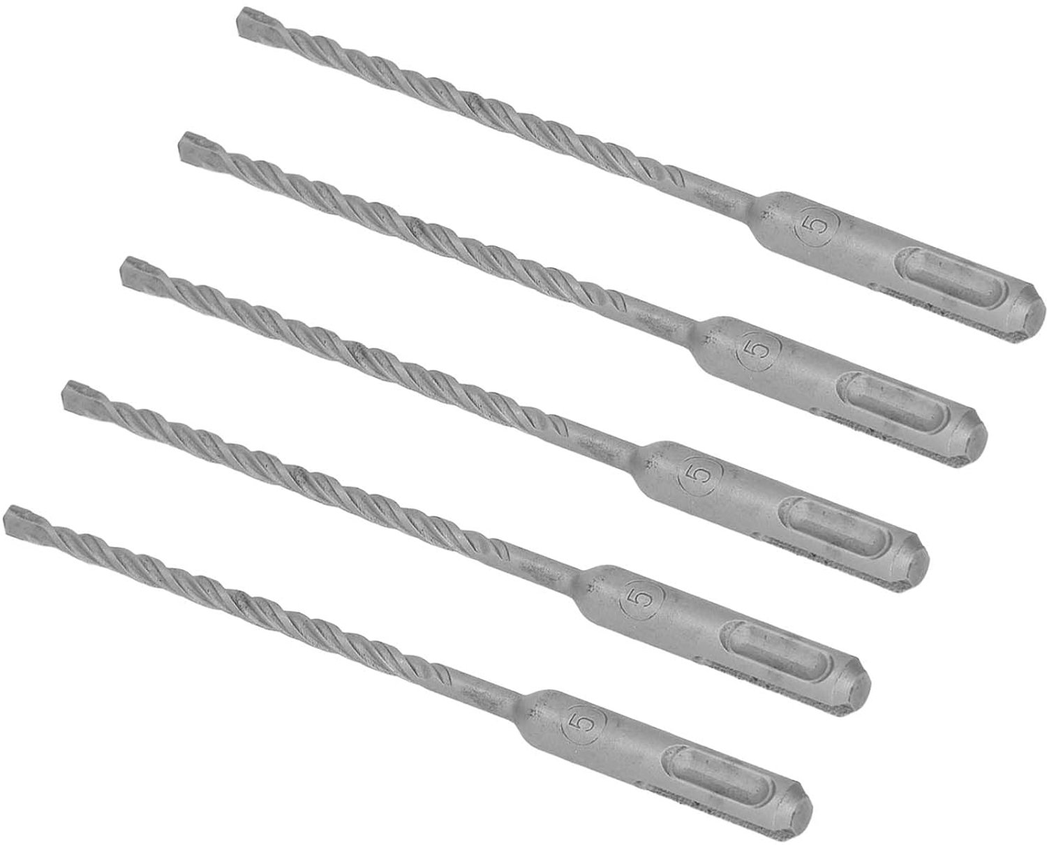 aqxreight 5 Stuks Hardmetalen Hamerboorboren 160mm voor Beton (5mm)