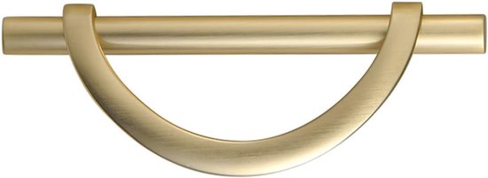 4 stuks halfronde meubelgrepen, zinklegering, ladegrepen, schoenenkast, gatafstand 96 mm, goud — afbeelding 5