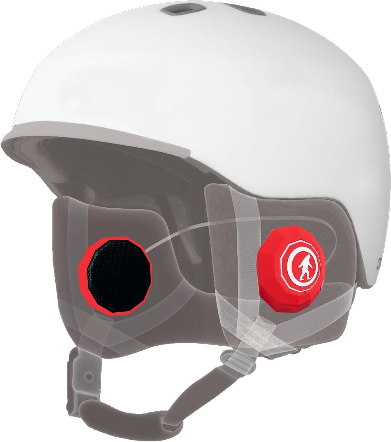 Bluetooth Helm Speakers - Rood - True Wireless Hoofdtelefoon voor Skiën en Snowboarden