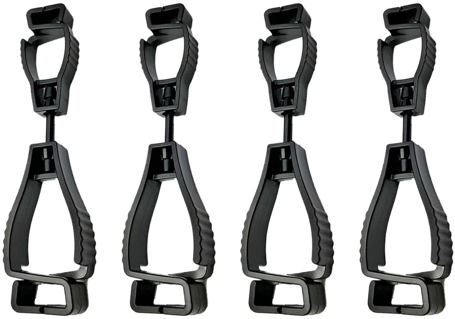 Handschoenhouder - Zwart - 13 x 8 x 2 cm - Duurzame Clip voor Werkhandschoenen - Voor Werk en Dagelijks Gebruik