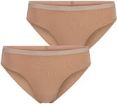 FALKE Daily Comfort Multipack ademend katoen broek van onderlaag dames bruin - maat L