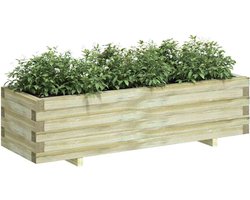 vidaXL - Plantenbak - verhoogd - rechthoekig - 120x40x30 - cm - hout