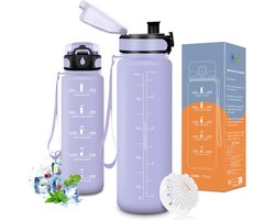Vikaster Fitnessdrinkfles, 0,5 l, drinkfles, fiets, drinkfles, geschikt voor koolzuurhoudende dranken, sportfles voor - ShopVlot