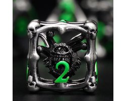 Beholder DND Dice Set, Eye Monster Metal Dice, ZHOORQI 7 Pieces/Set Polyhedral Dice for Dungeons and Dragons, D&D - ShopVlot