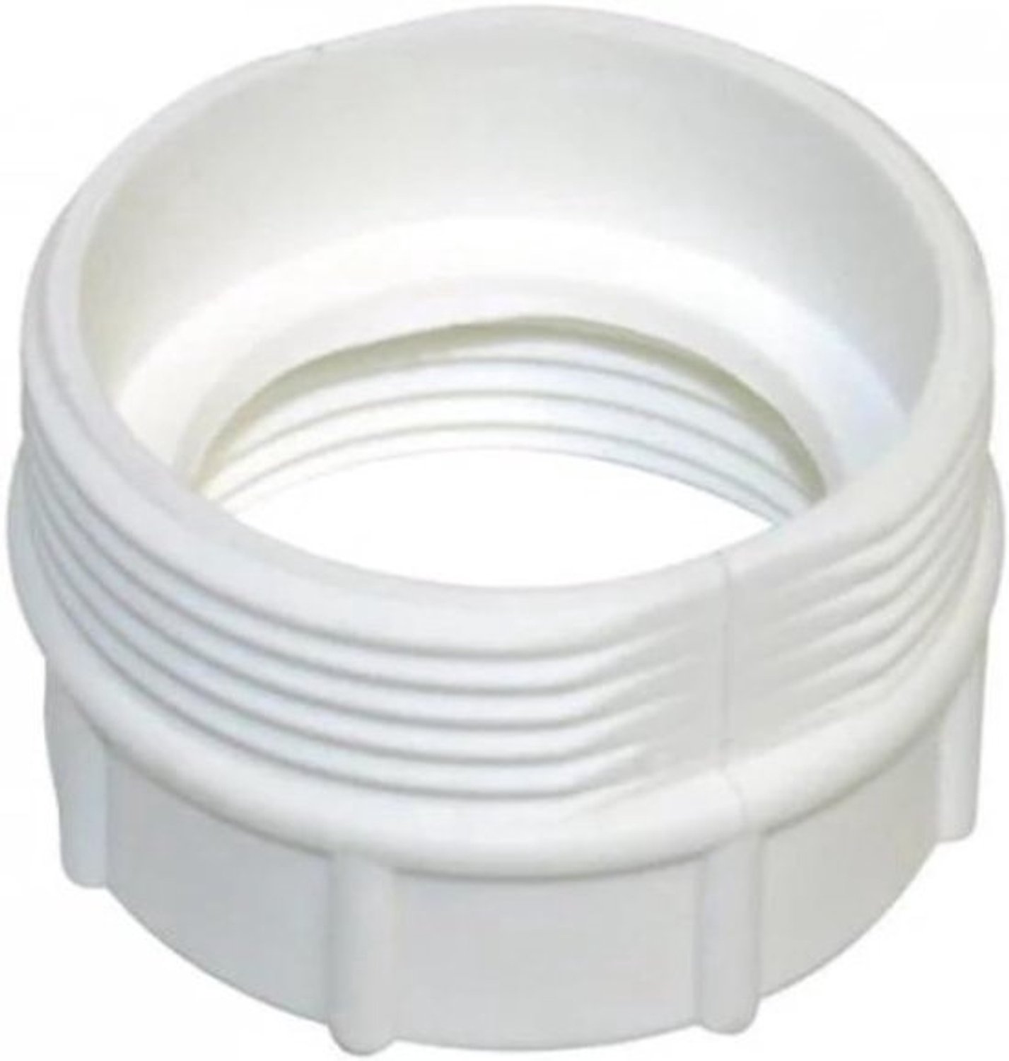 Sifonverloopstuk - Afvoeradapter - Voor sanitair aansluiten - Kunststof - Voor montage - 1 1/2 naar 1 1/4 - Wit