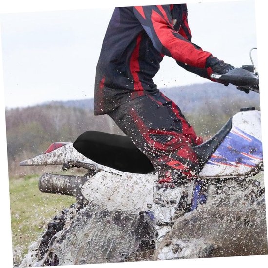2 Stuks Vierwiel Zitkussen Wieler Motorfiets Passagier Minibike Omslag Vuil Zadel Rug Zitkussen Voor Crossmotor Achterkant Quad Pitfietsstoelkussen Atv-kussen Zwart Polyester — afbeelding 3