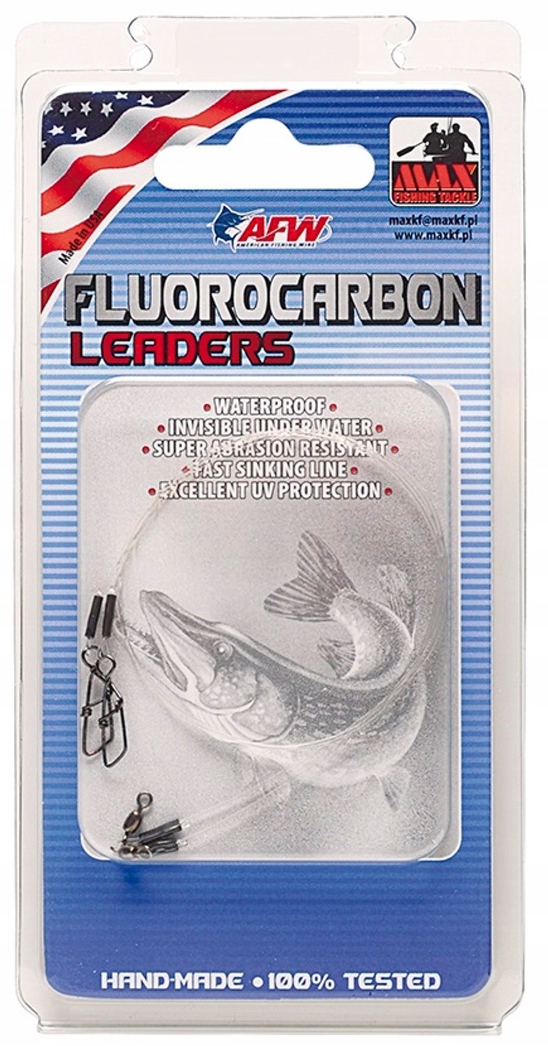 Fluorocarbon Onderlijn 10kg - 15cm