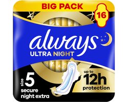 Always Maandverband Secure Extra Night Ultra - 16 stuks