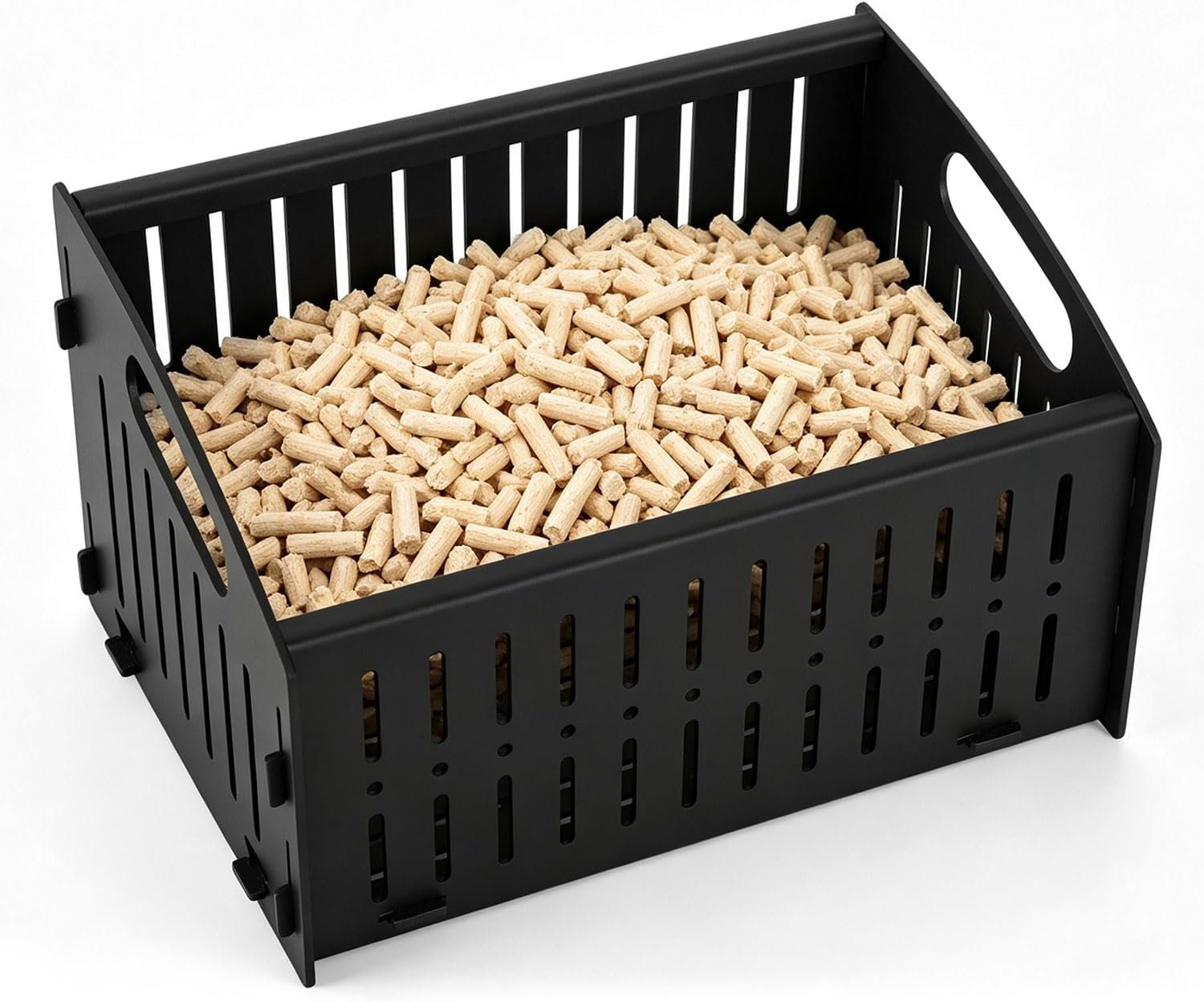 Pelletmand voor open haard en houtkachel 28 x 20 x 17 cm, 3 mm