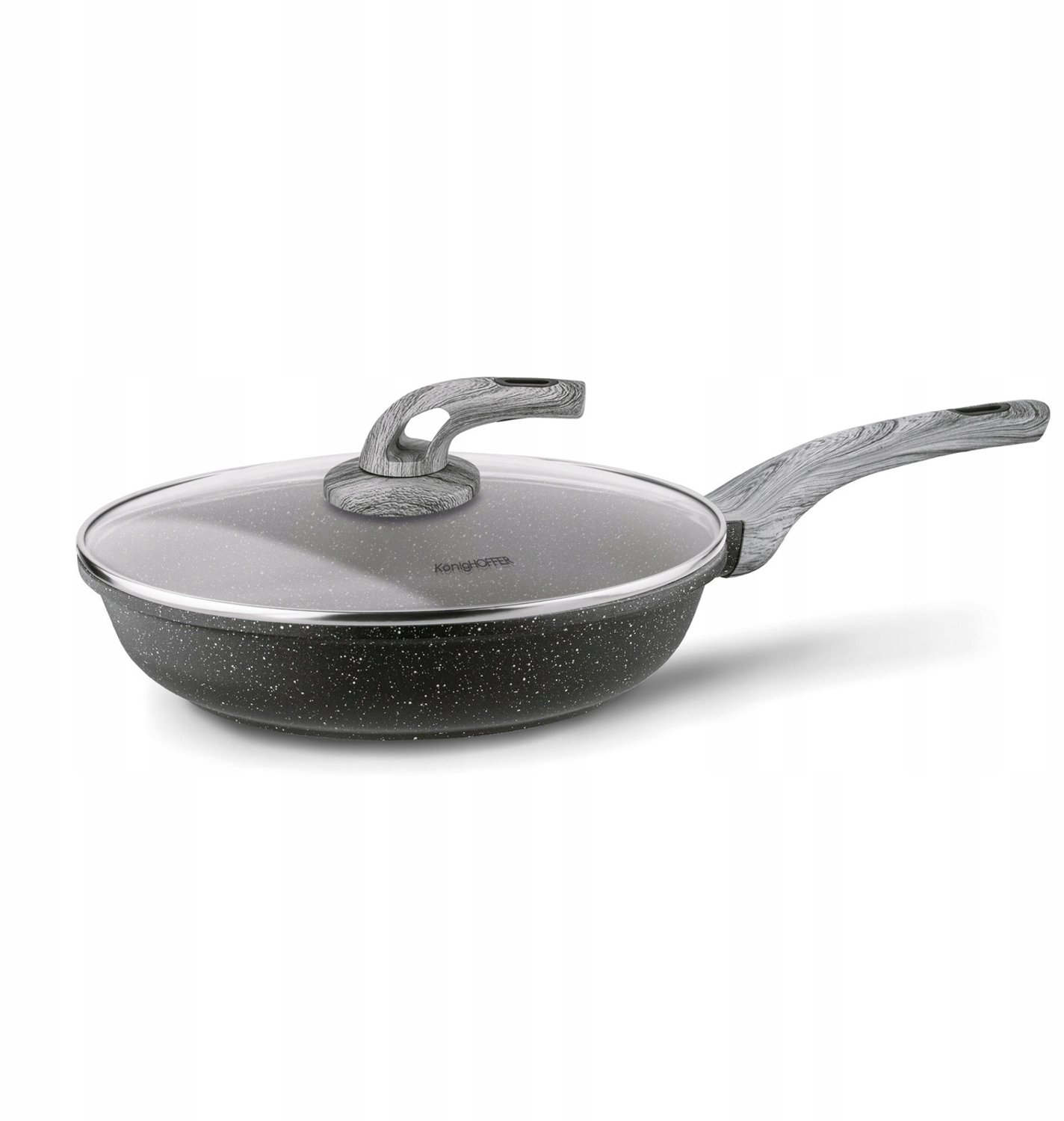 Konighoffer Fegato Granieten Koekenpan met Deksel - 28 cm
