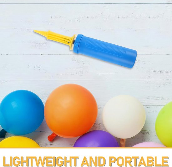 2 Stuks Handmatige Ballonpomp Regelbare Luchtstroom Draagbare Handpomp voor Feestballonnen Compact Zonder Stroom voor Kinderfeestjes Verjaardagsdecoraties — afbeelding 4