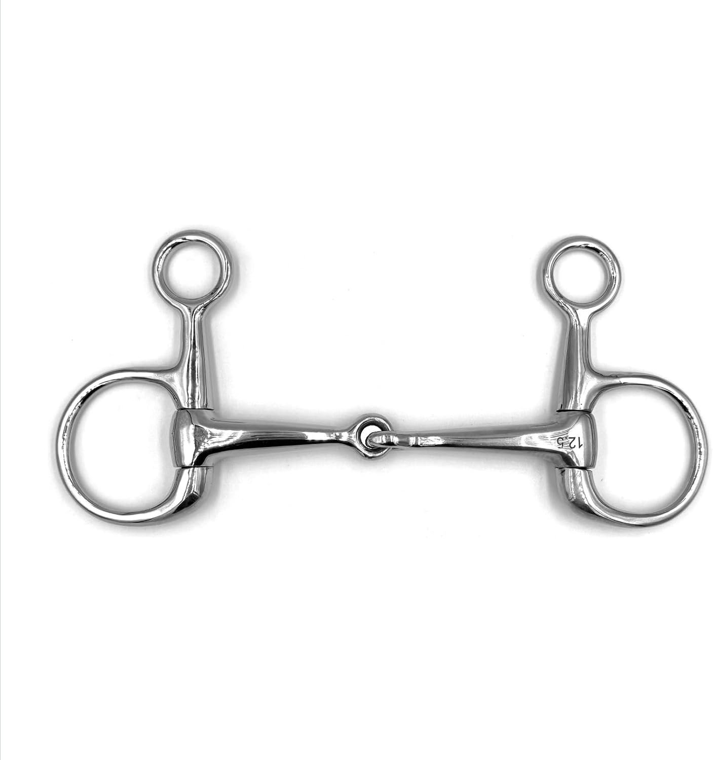 ES0120 gebit buik-troosje buikgebit eenvoudig gebroken van roestvrij staal bitdikte 14 mm (12,5 cm)