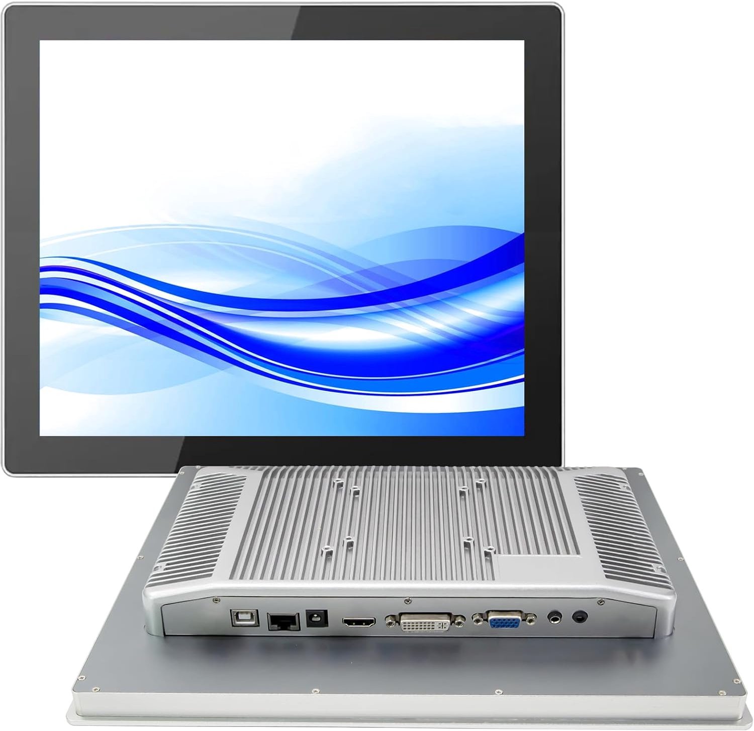GreenTouch 19-inch IP65-frontpaneel, robuuste metalen behuizing, touchscreen, industriële kwaliteit, open frame - ShopVlot
