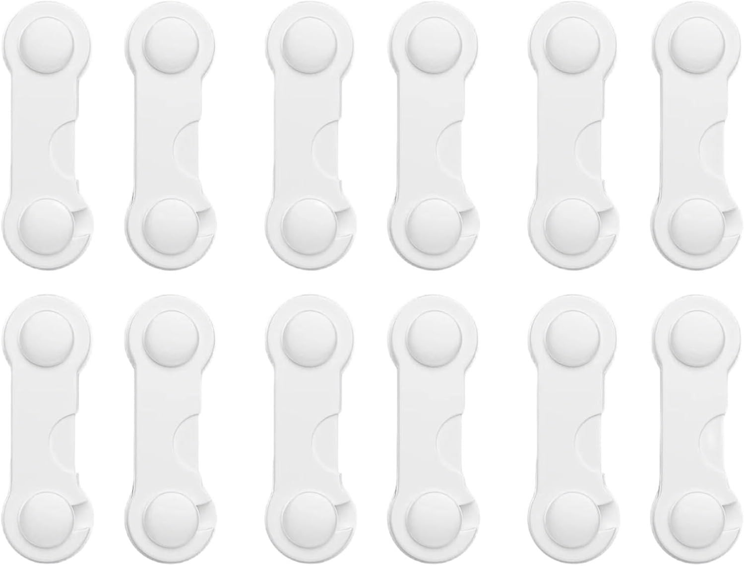 Veiligheidsloten voor Kinderen - 12 Stuks Zelfklevende Deursloten voor Kasten en Deuren, Kindveiligheid en Bescherming