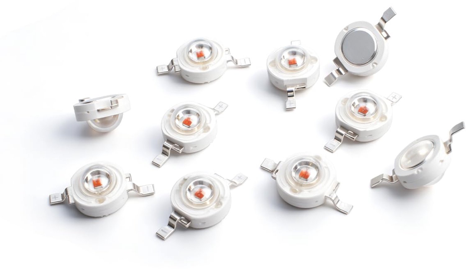 Innfeeltech 10 Pcs High Power Led Chip, 1W Oranje Blub Lamp Kralen DC 2.0-2.2V, 600-605nm - ShopVlot