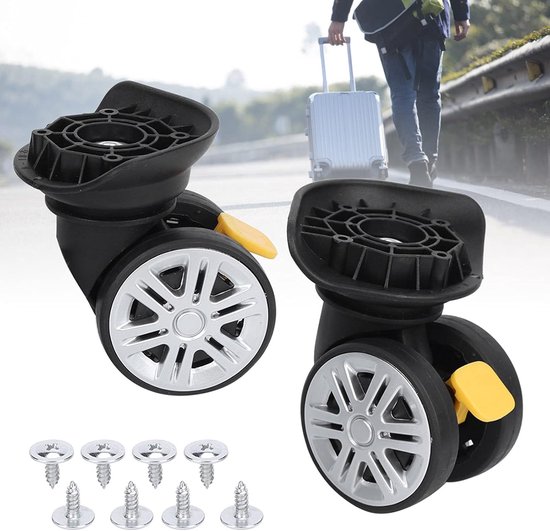 Remwiel, dempingswiel, disselbakwiel, 1PC Outdoor mute-rem Universeel wiel Disselbak Koffer Bagagekoffers vervangen — afbeelding 4