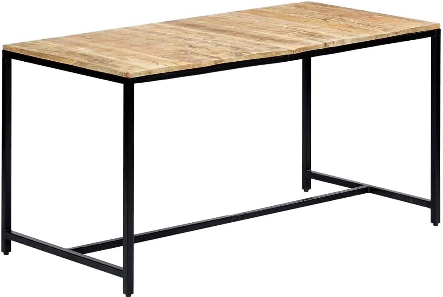Eettafel, 140 x 70 x 75 cm, van massief mangohout, moderne eettafel, eettafel voor tuin, 247811