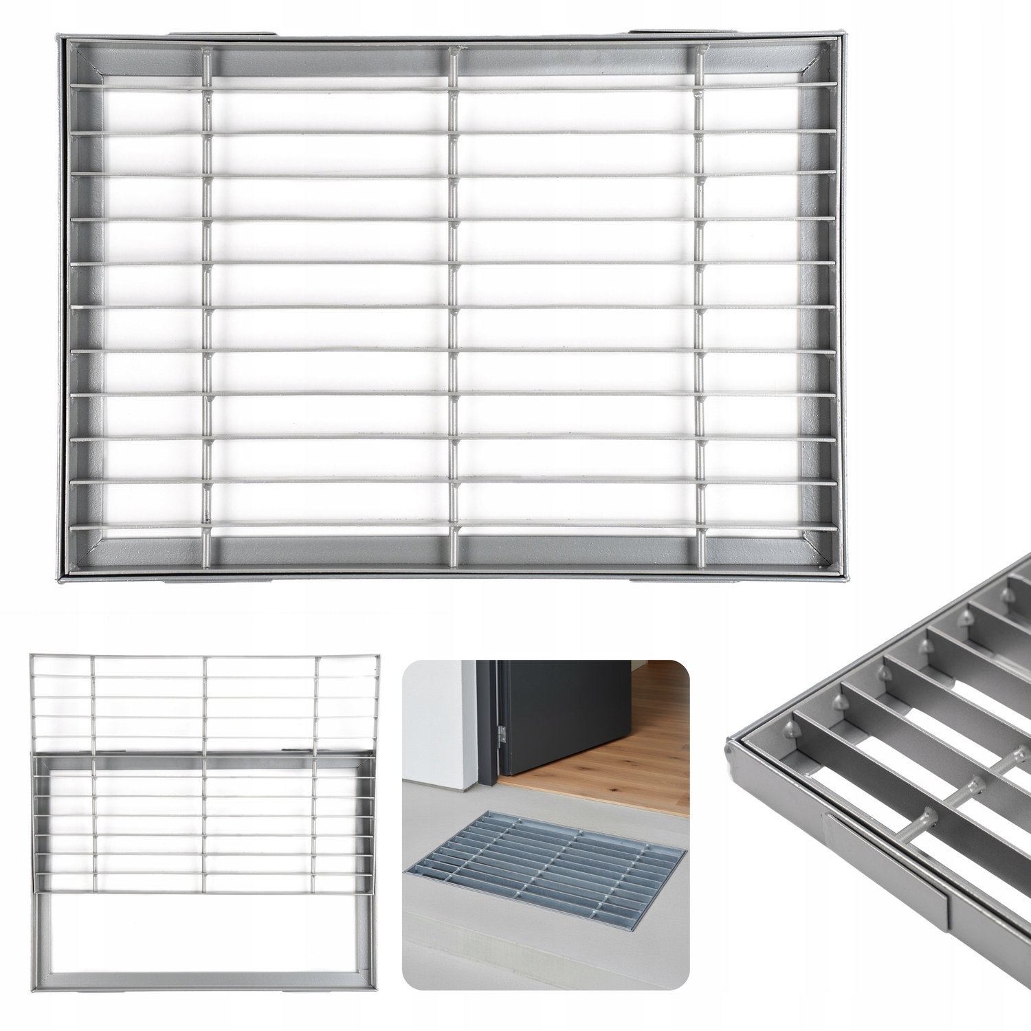 Metalen Deurmat 60x40 cm met Frame - Inlegbaar