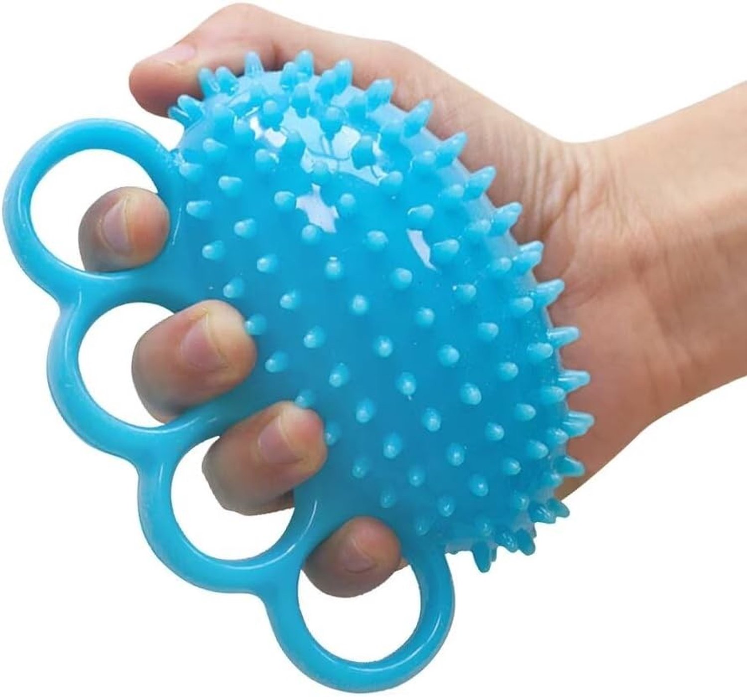 Handgreepversterker - Blauw - Met Vier Vingers - TPR Materiaal - Voor Vingersporters en Revalidatie