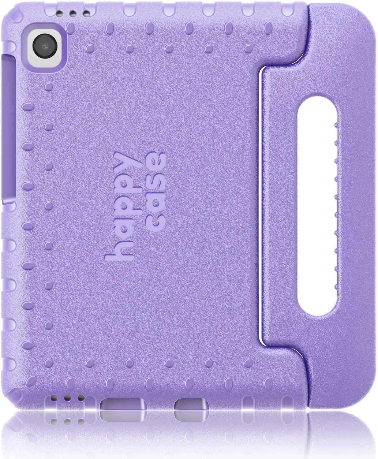 HappyCase Kinder Tablethoes Geschikt voor Samsung Galaxy Tab A11 Plus / A9 Plus | Kindvriendelijke Hoes | Beschemhoes | Kinderhoes | met Handvat en Standaard | Lila
