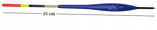 Shark Doorvoer Dobber Balsa 5g - 25cm — afbeelding 4