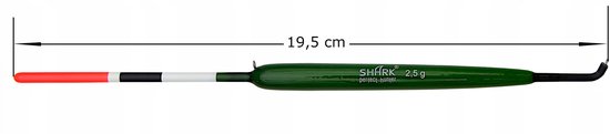 SHARK Balsa Schuifsteker Dobber 2,5g / 19,5cm - Topkwaliteit — afbeelding 2