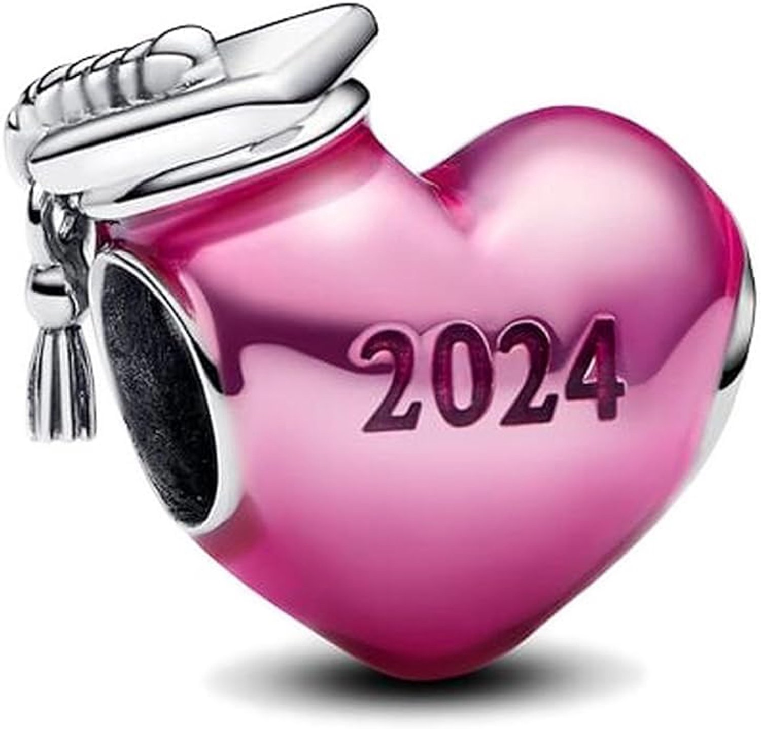 2025 Afstudeerpet, uil, roze hartje, compatibel voor armbanden, afstudeerjuwelen, damesbedels met kralen