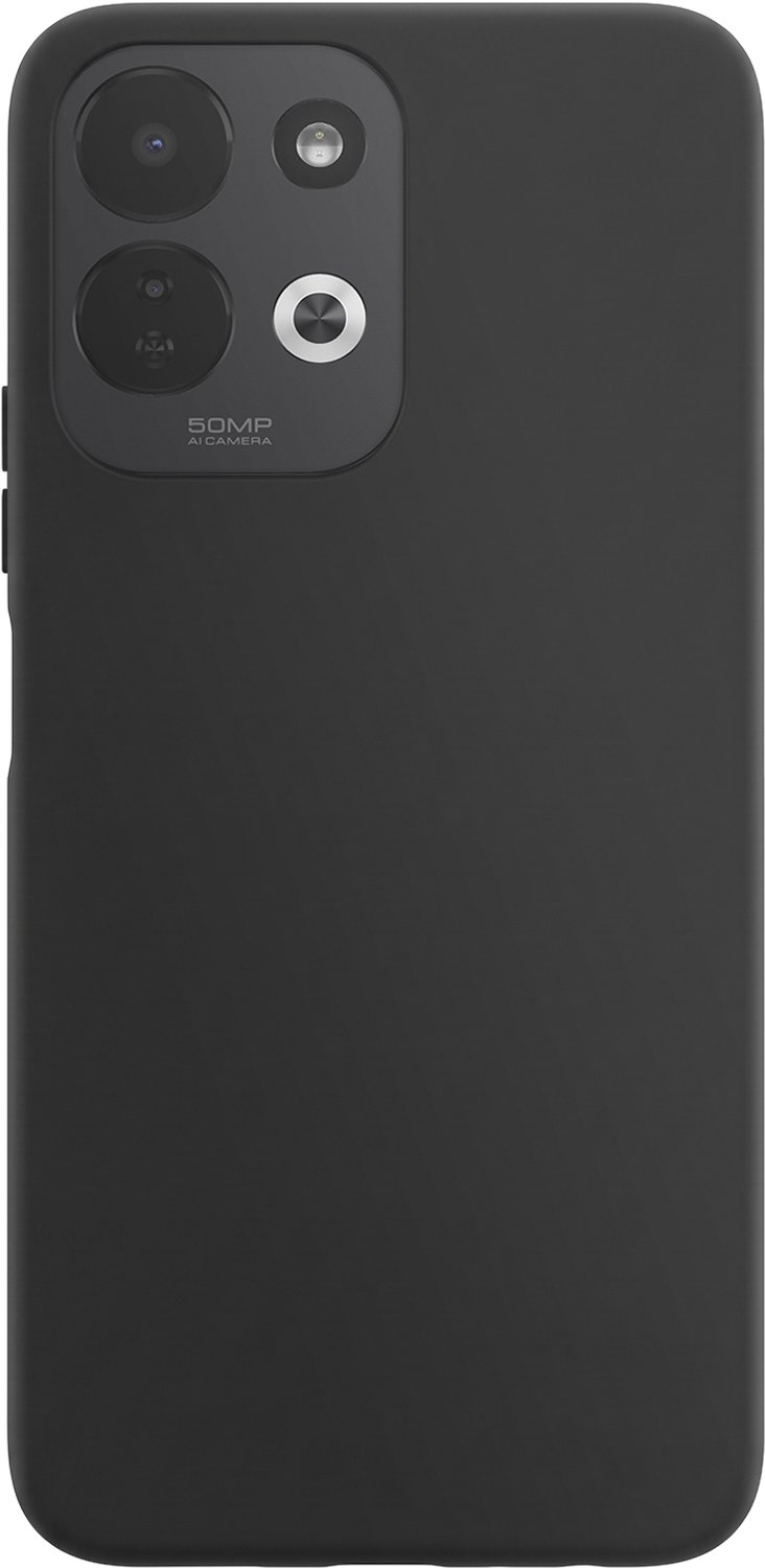 Mayaxess, Hoesje voor Redmi 17 5G van Soepele Siliconen met Verhoogde Randen, Zwart