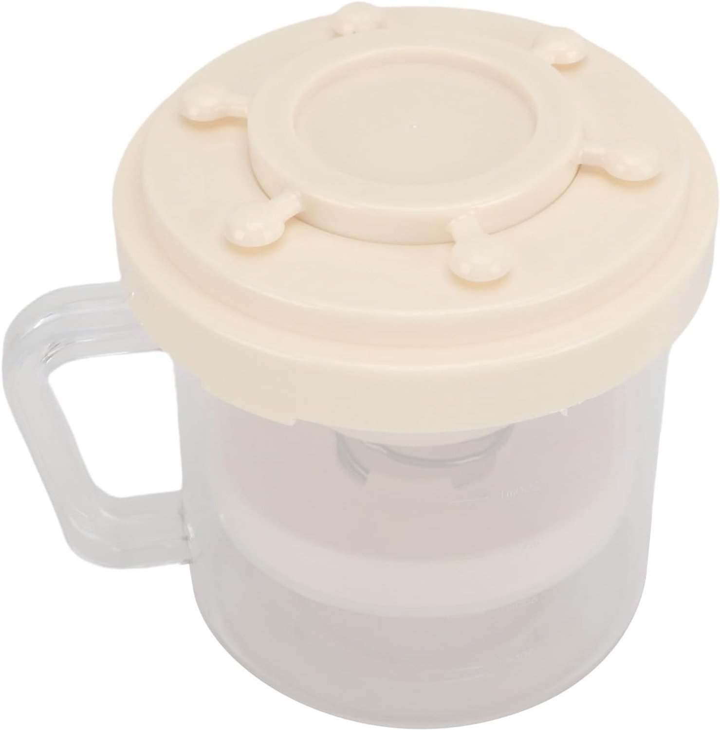 Jeanoko Griekse Yoghurtzeef met Efficiënte Filtratie (Beige)