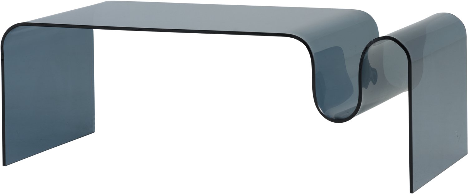 WOOOD Clario Salontafel - Glas - Grijs - 42x120x60