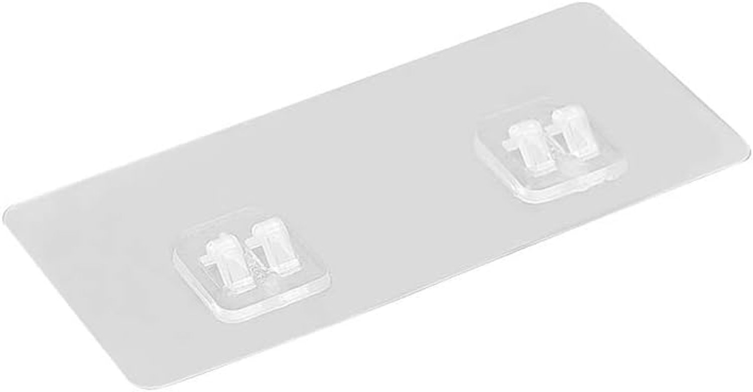 Plastic zelfklevende wandgemonteerde spoorloze plankhaken, stickers 2 stuks
