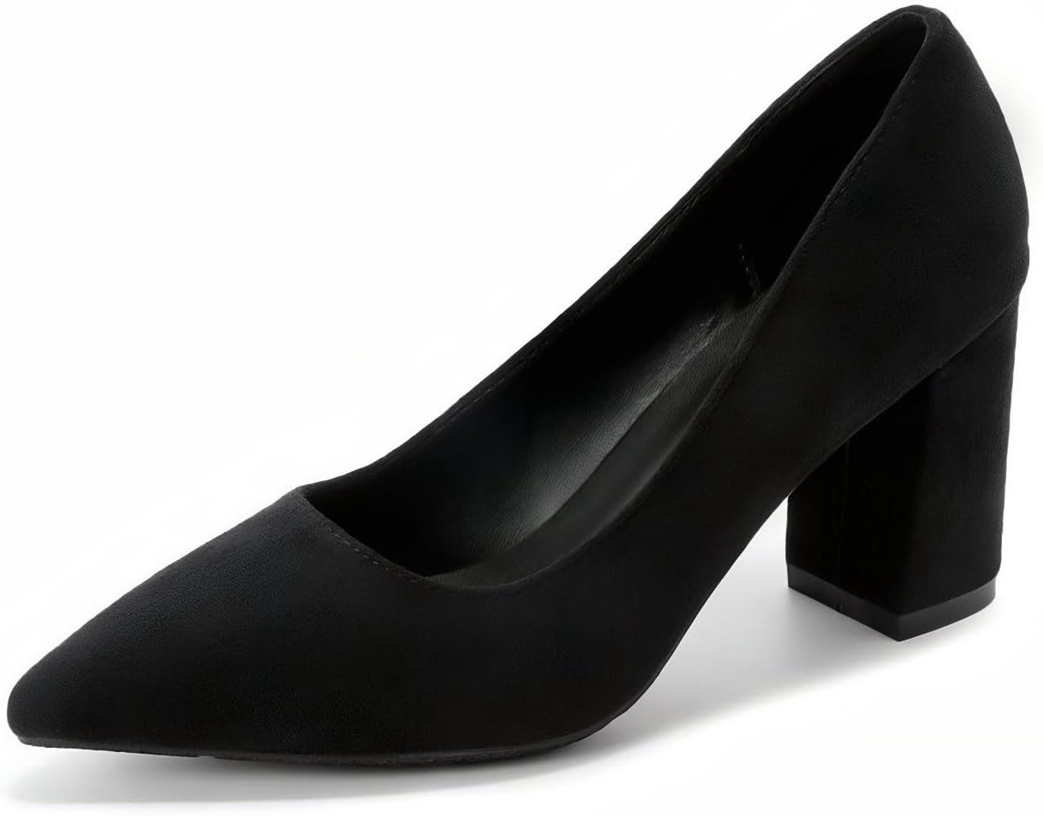Damesschoenen Hoge Hak, Blokhak Middel, Puntige Neus, Klassieke Pumps