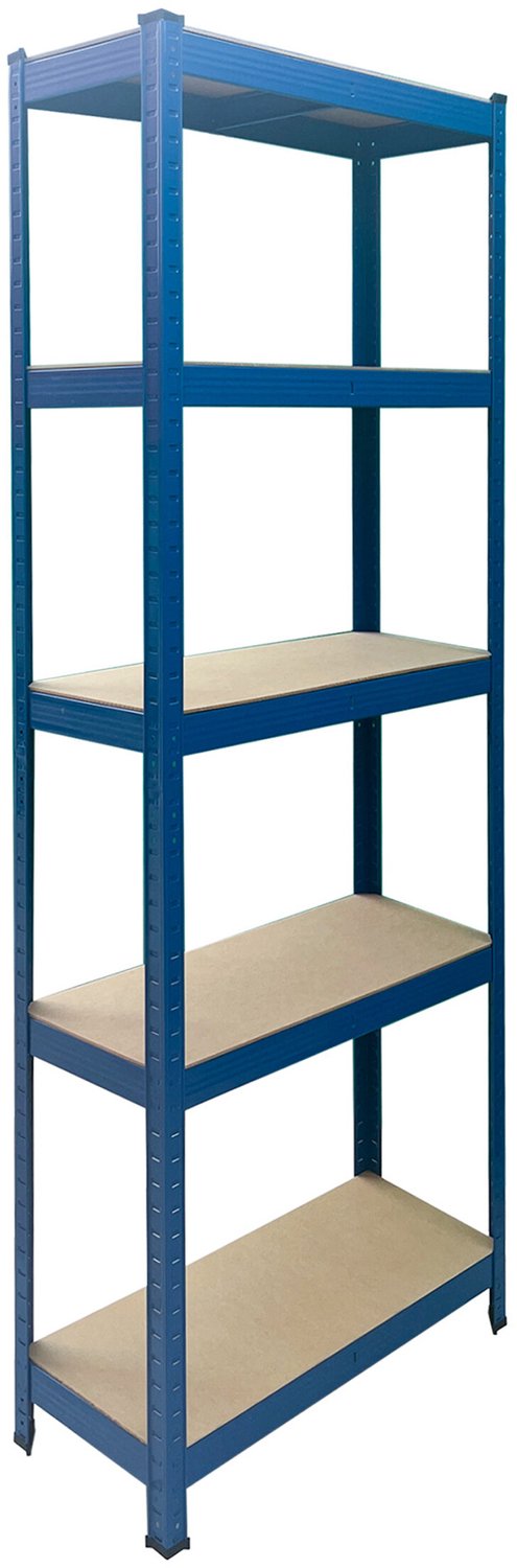 Stellingkast - 150 x 75 x 30 cm - 875 kg - blauw