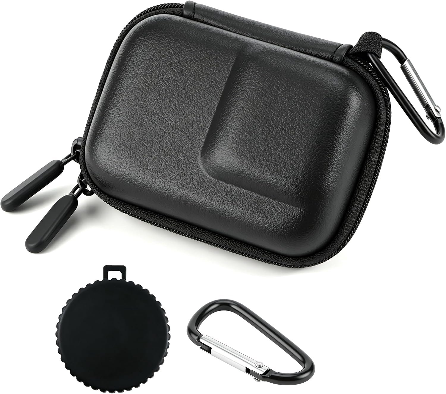 Mini tas voor DJI Osmo Action 4/5 Pro/GoPro Insta360 Ace/AcePro/2, miniatuurhouder voor DJI-accessoires met lensdop, rugzakgesp, kleine draagbare accessoires voor actiecamera's