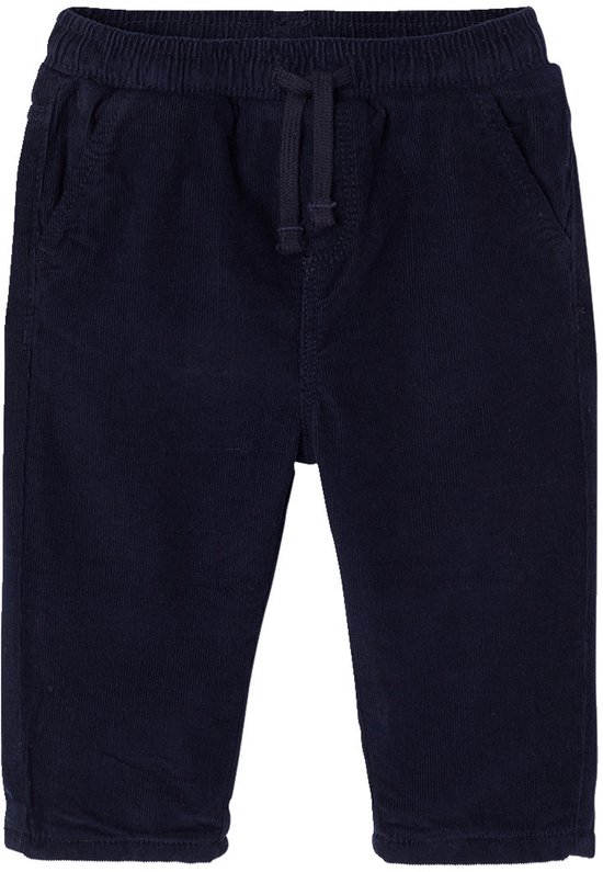 Babybroek jongen van ribfluweel marineblauw