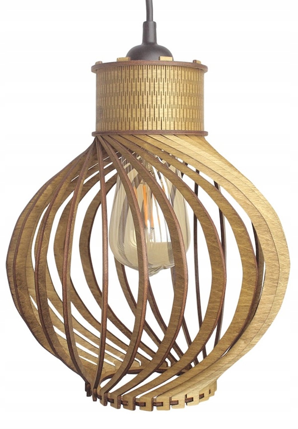 Houten Hanglamp Erybol Walnoot - Stijlvol en Handgemaakt