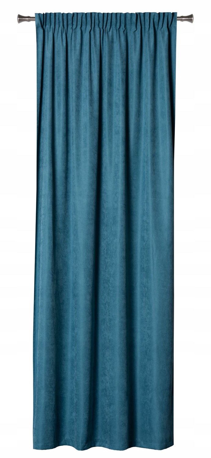 Matte Zeegroene Gordijn 140x260 cm met Gordijnband