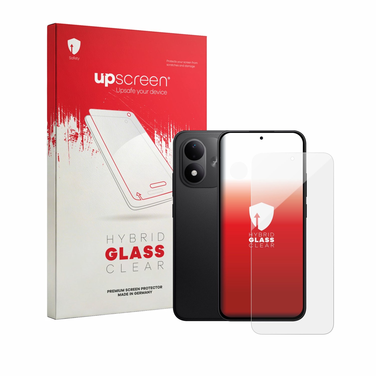 upscreen - Screenprotector voor Xiaomi Redmi Note 17 (Voor+Camera) - Folie Beschermfolie Beschermglas transparant