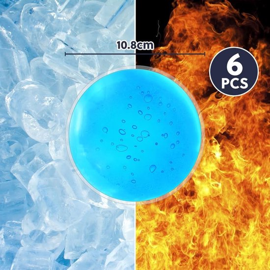 Herbruikbare IJs Packs voor Blessures, 6 Stuks Gel Koude en Warme Packs voor Gewrichts- en Spierpijn, Thermotherapie en Herstelondersteuning — afbeelding 5